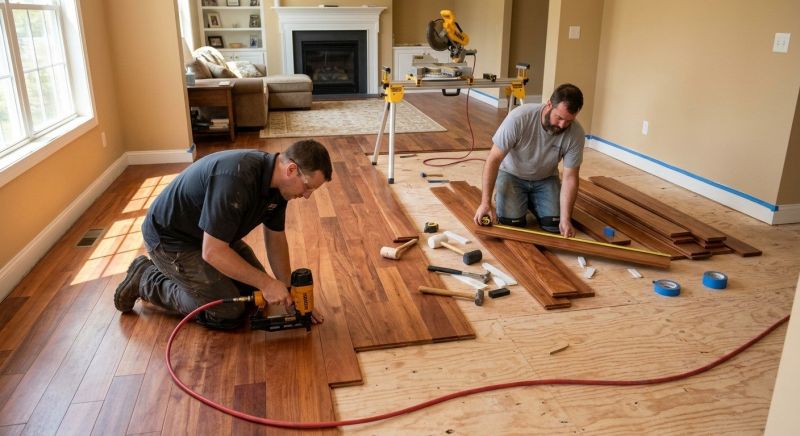 Cherry Floor Installation in Longwood, FL