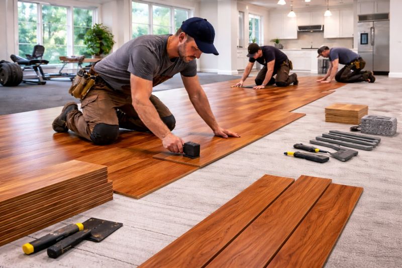 Cherry Floor Installation in Maitland, FL