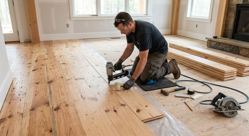 Pine Floor Installation in Orlando, FL